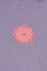 Relaxed Organic Cotton T-Shirt With SOW Sun Print