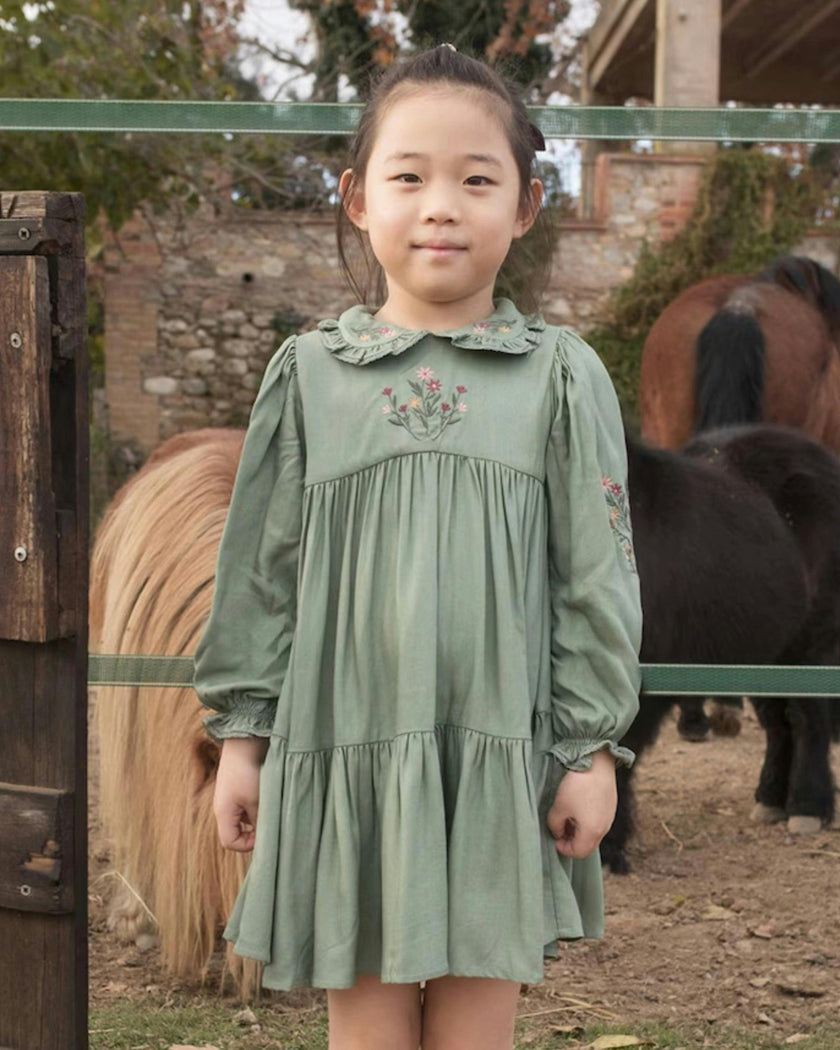 Marguerite Dress - Sage Green