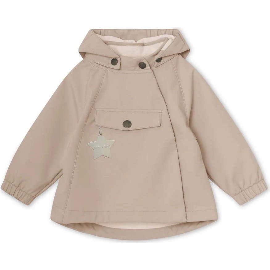 MINI A TURE MATWAI Spring Softshell Jacket. GRS - Sesame