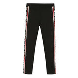 KENZO KIDS Black Side Stripe Leggings