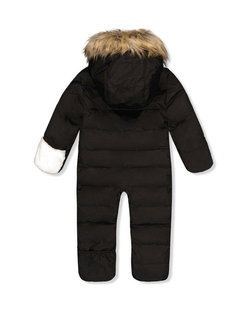 Baby Snug One Piece Snowsuit Adapted For Car Seats Black