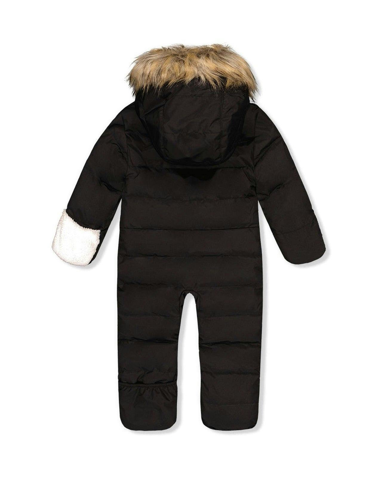 Baby Snug One Piece Snowsuit Adapted For Car Seats Black