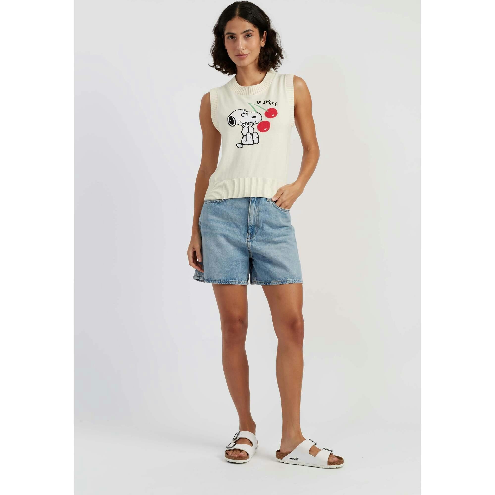 Cotton Snoopy Cherry Tank