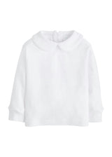 Piped Peter Pan Shirt - White