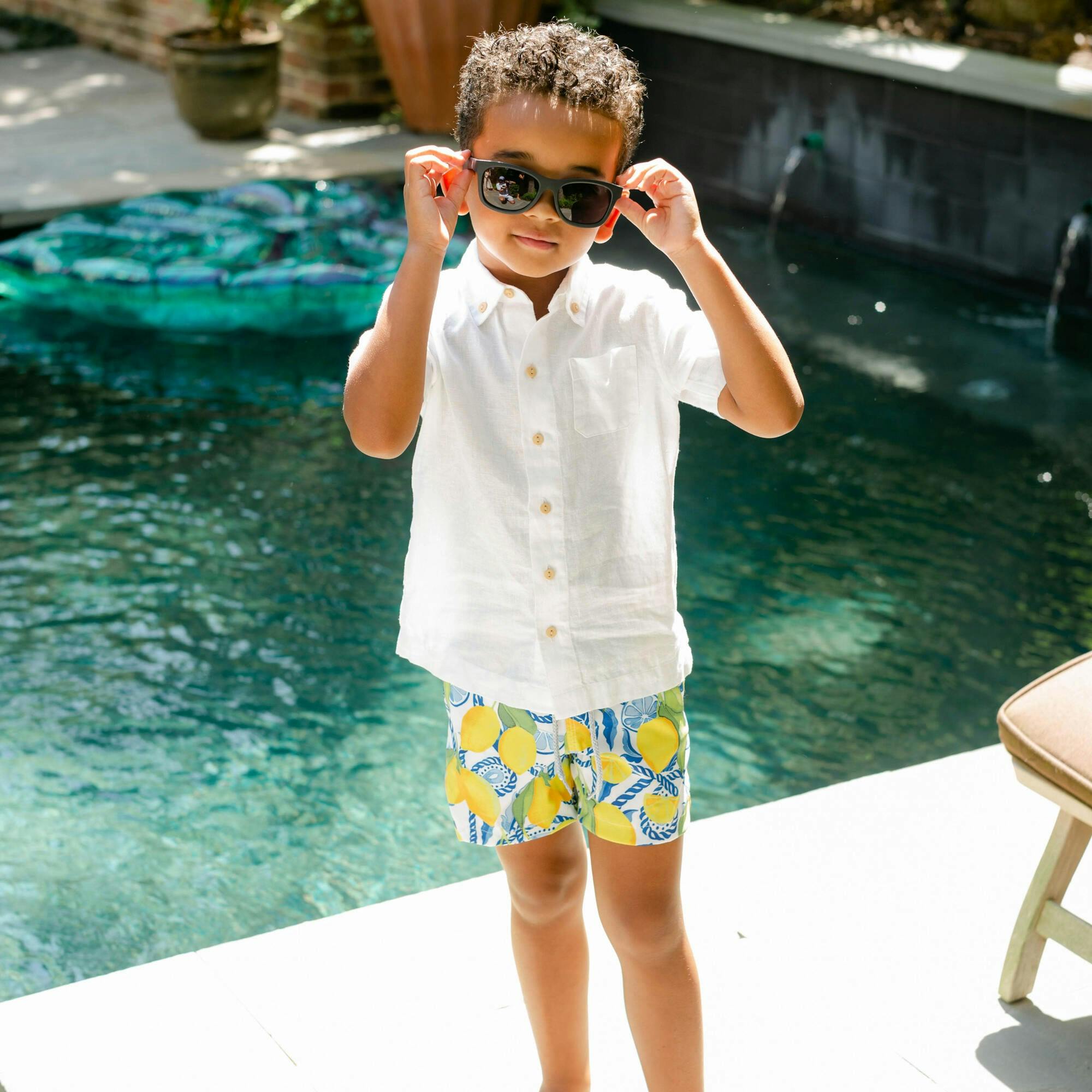 The Lemonade Stand - Boys Swim Trunks UPF 50+