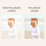 Polarized Flower: Rose Gold Mirrored Lens