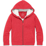 Kids teddy fleece-lined zip hoodie