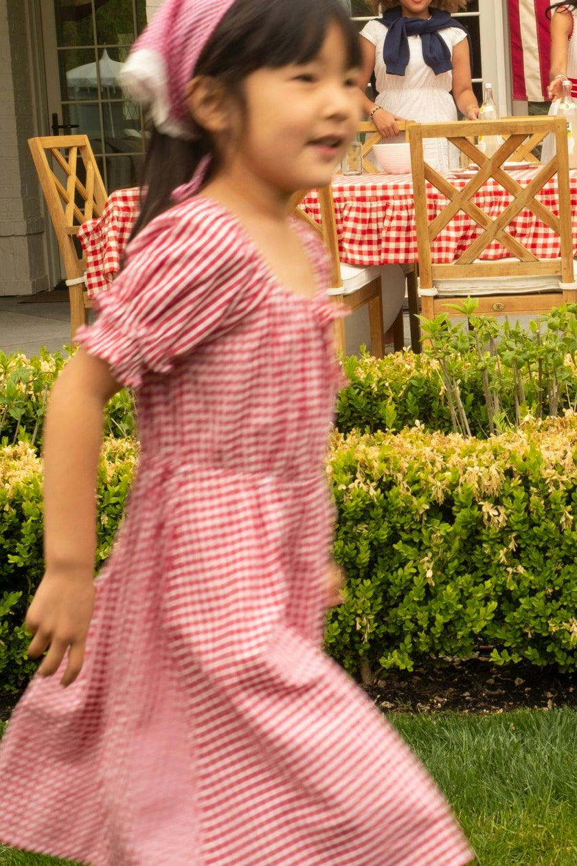 Mini Jessie Dress in Red Gingham