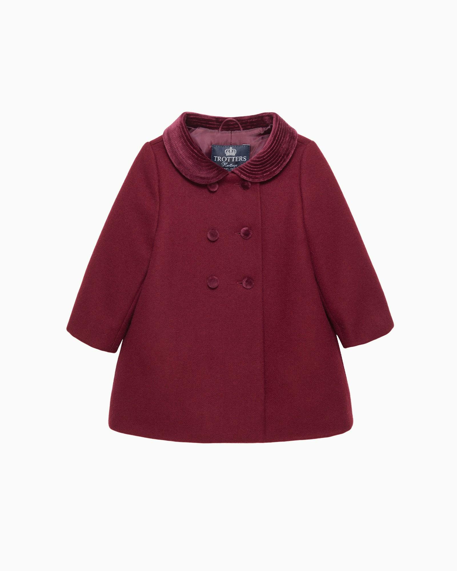 Baby Classic Coat in Burgundy