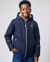 Kids Winter Coat in Navy Blue
