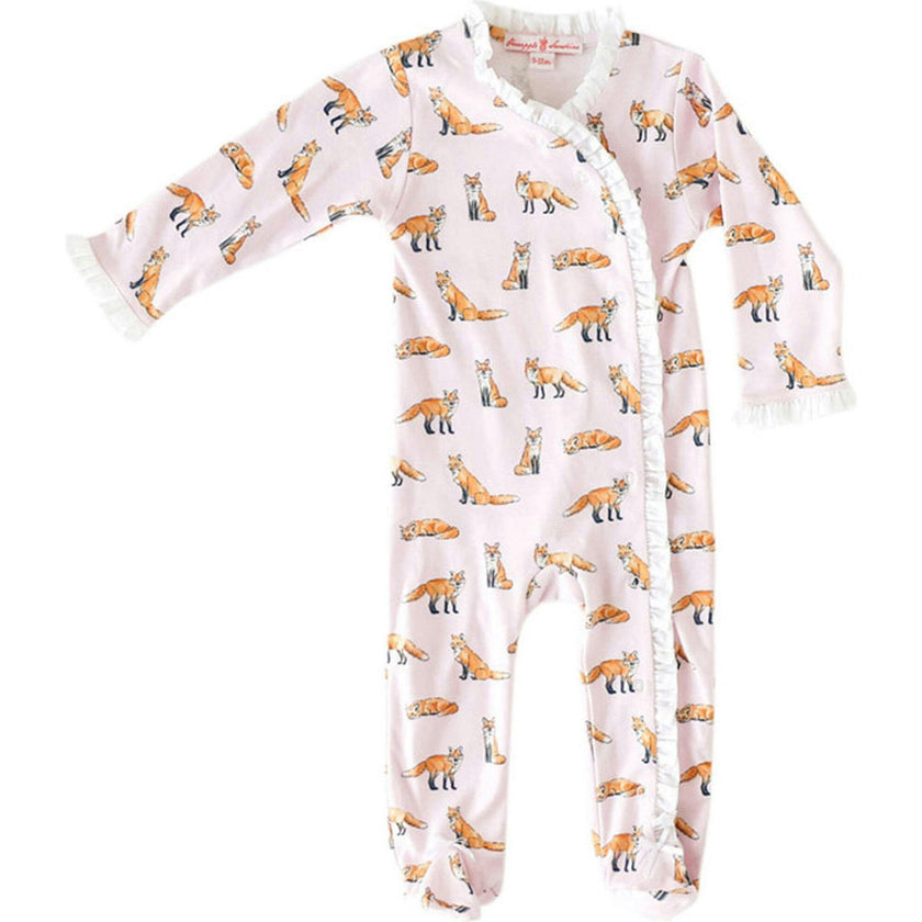 Pink Ruffle Footie