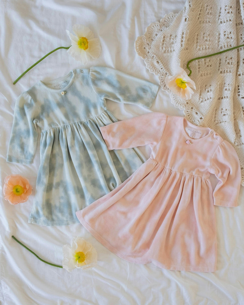 Tie-dye Dress in Baby Pink