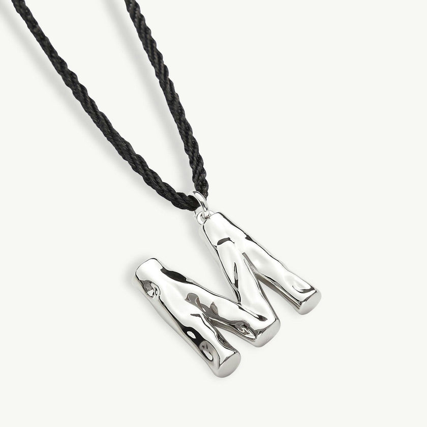 Grande Monogram Necklace in Silver