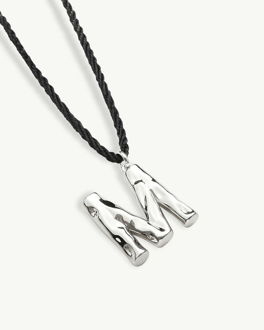 Grande Monogram Necklace in Silver