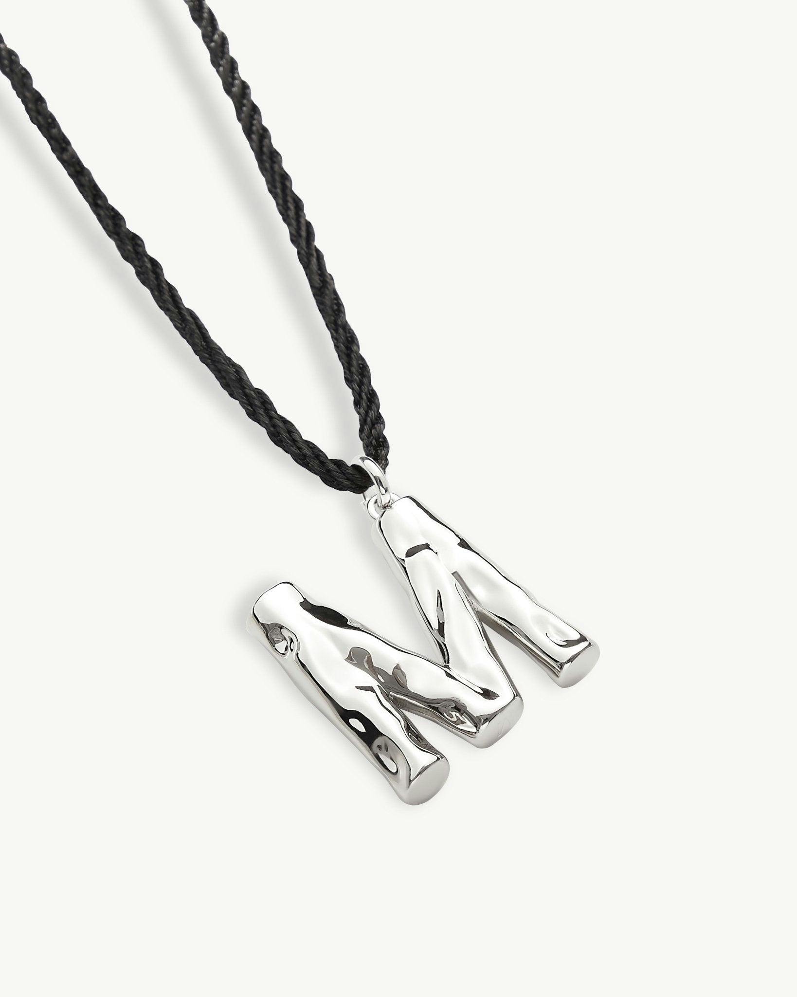 Grande Monogram Necklace in Silver