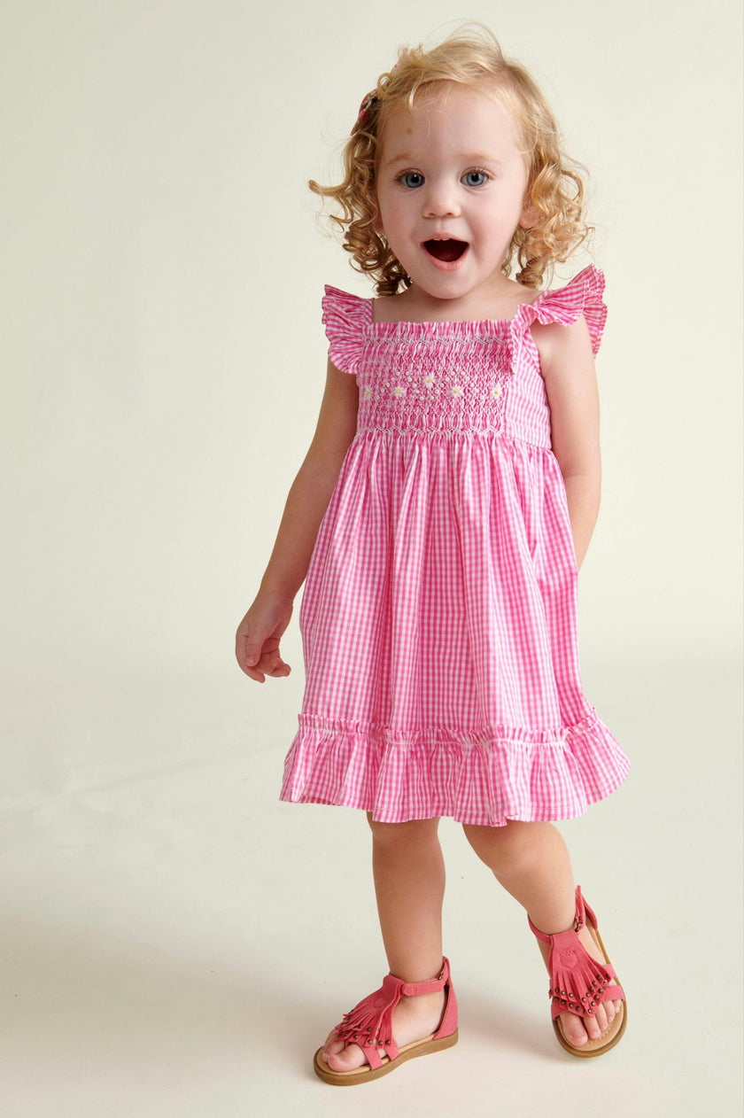Hand-Smocked Baby Sun Dress Alba