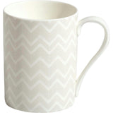 Mug Cup Zig Zag In Luxury Box White Diam. 2.5"