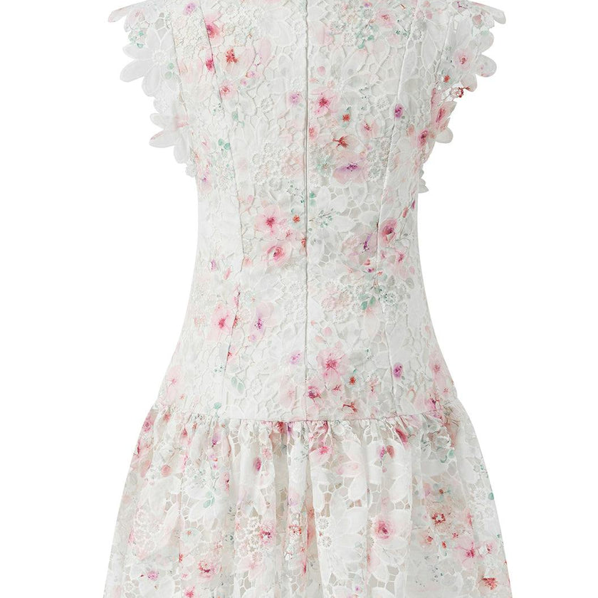 Belle Embroidered Mini Dress