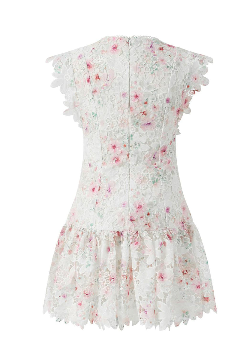 Belle Embroidered Mini Dress
