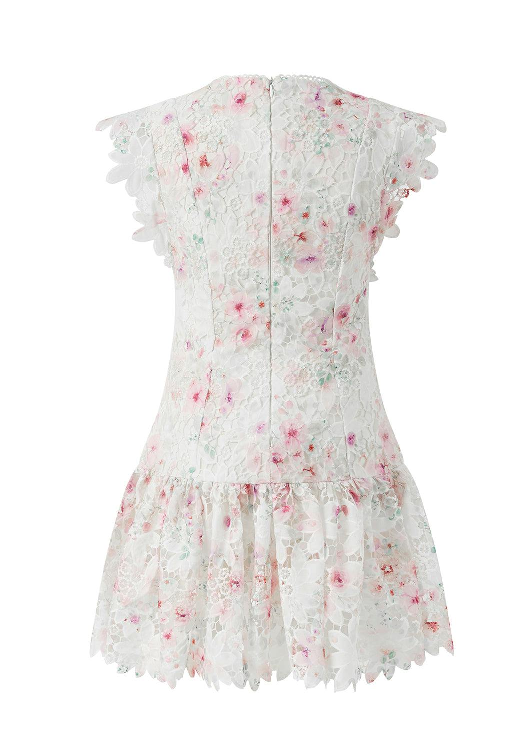 Belle Embroidered Mini Dress