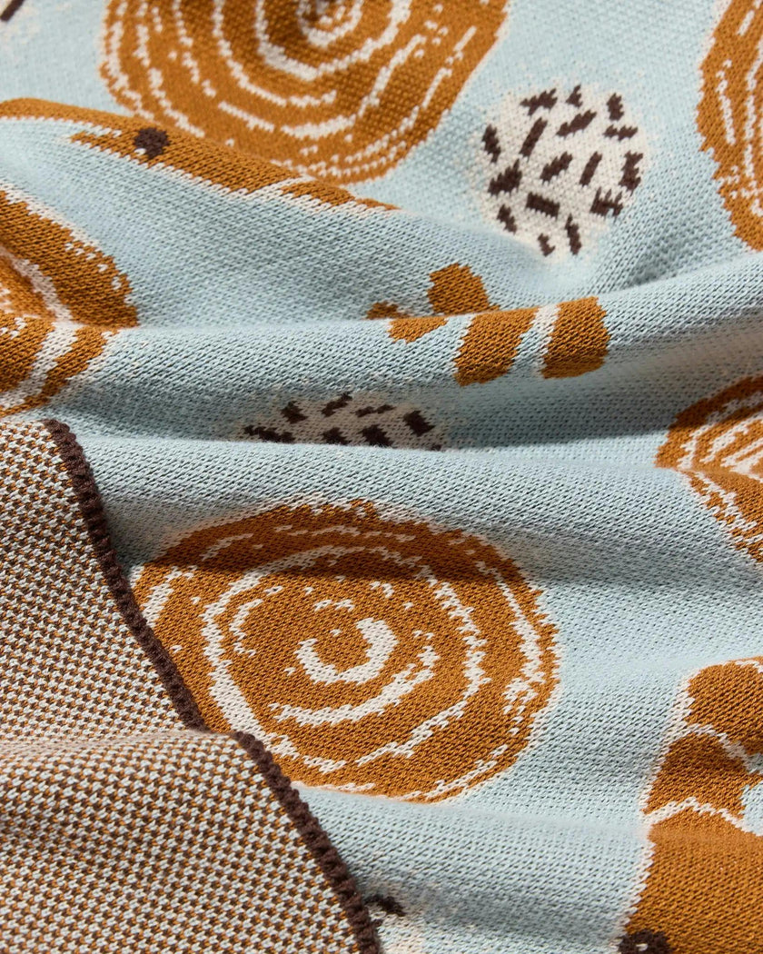 Le Bouquet Knit Blanket