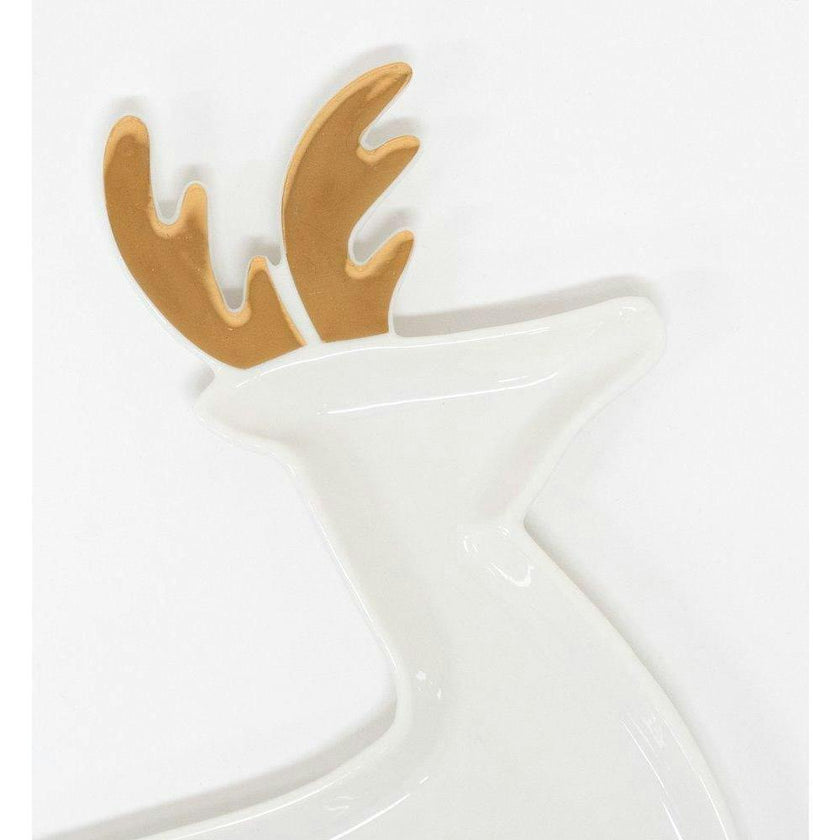 Porcelain Reindeer Plates