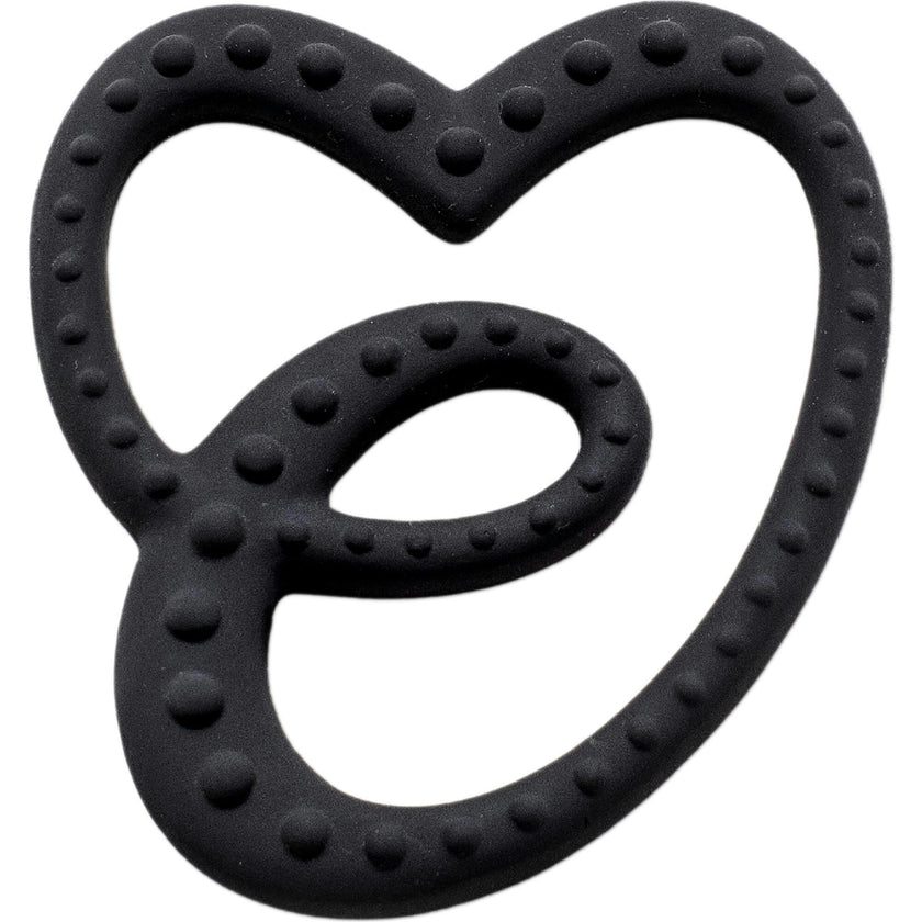 SENSORY RUBBER TEETHER - BLACK