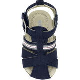 Stuart Navy Canvas Sandal