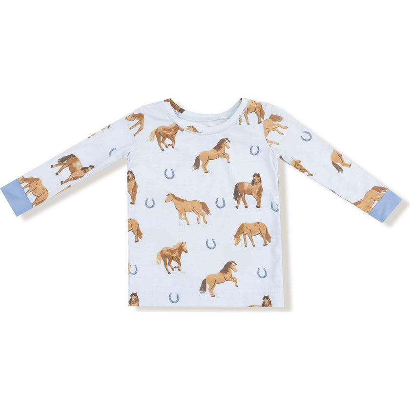 Horses - Pink - Long Sleeve Loungewear Set