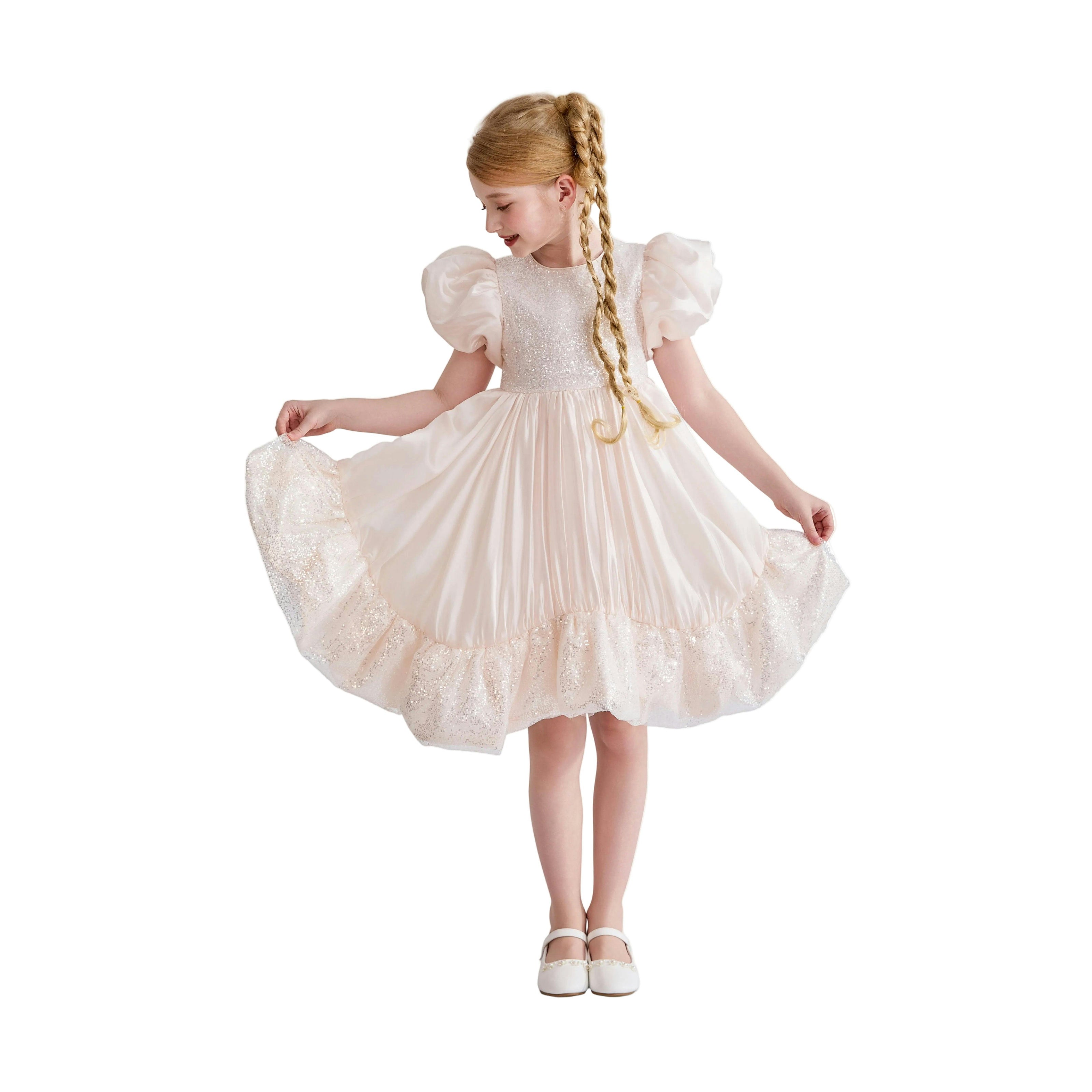 Pink Aurora Glitter Party Dress