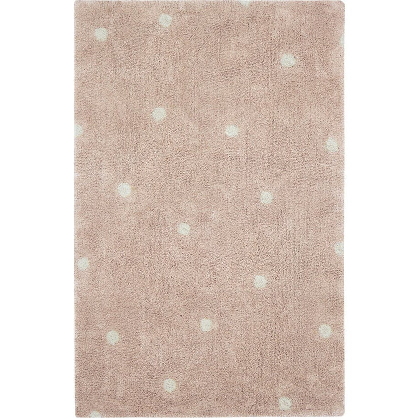 Rectangular Washable Mini Dot Rug