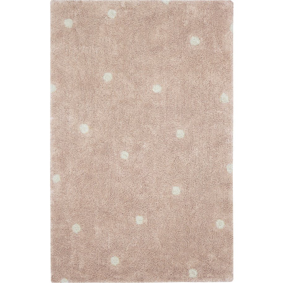 Rectangular Washable Mini Dot Rug