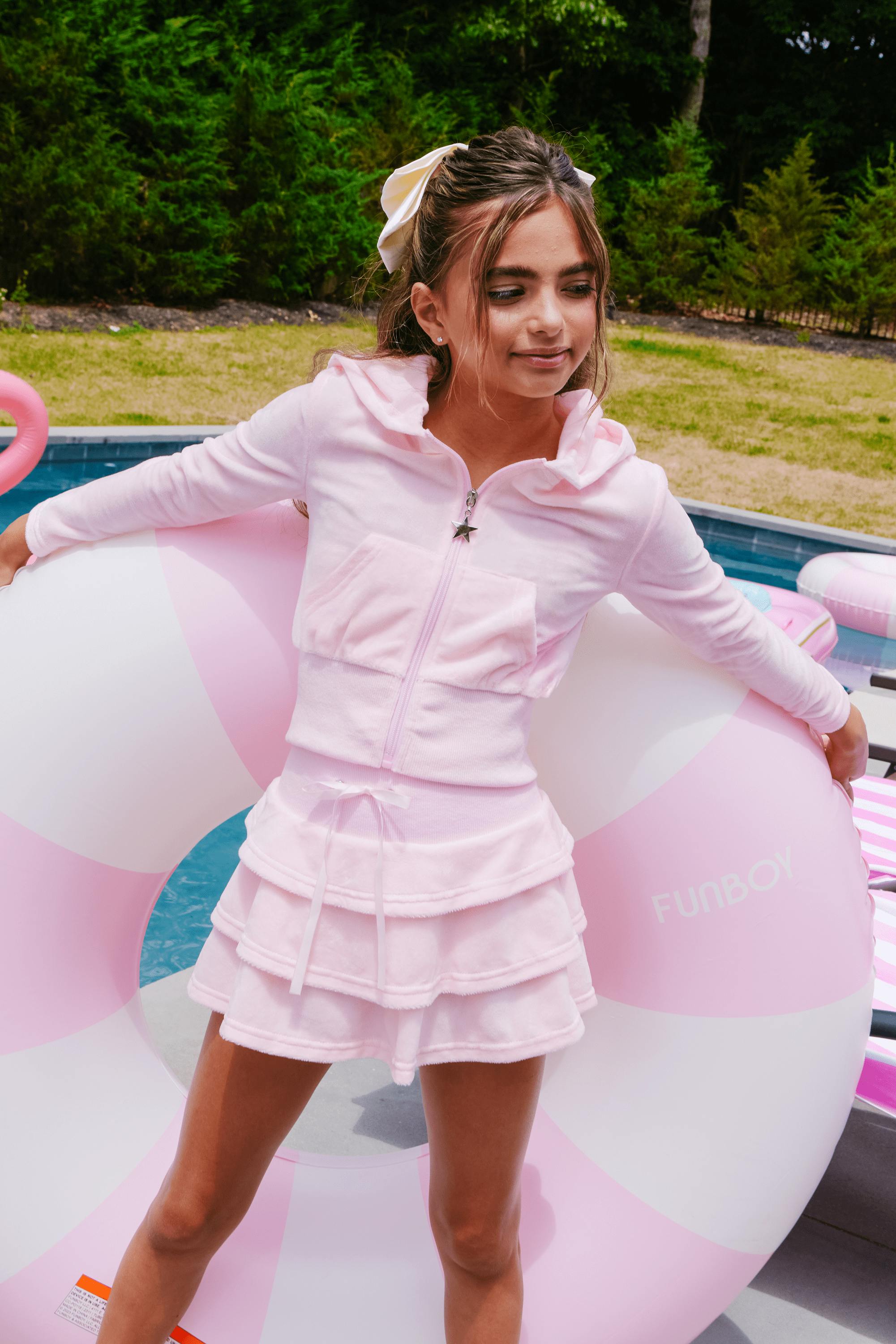 Velour Margot Bow Set