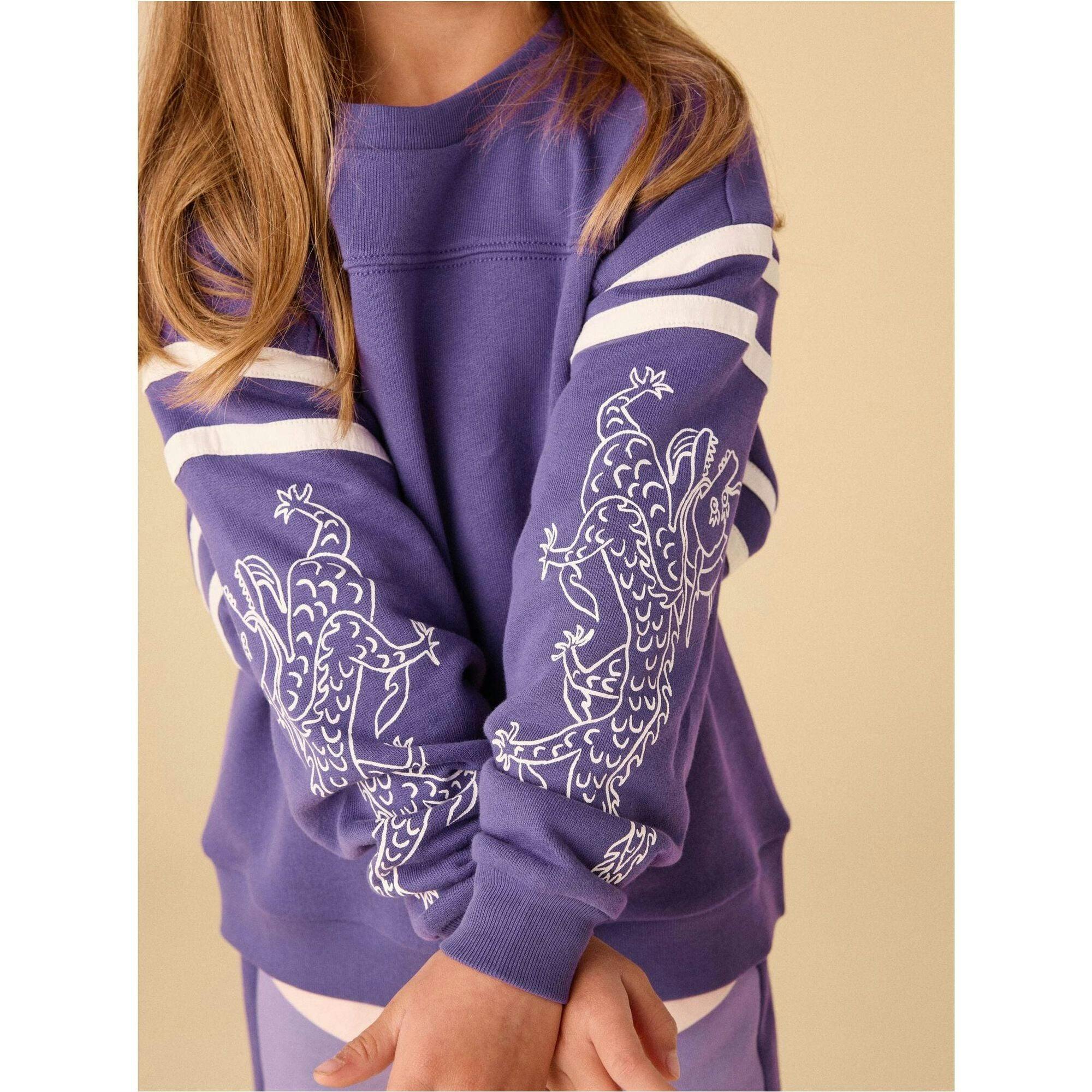 Sporty Sleeve Popover, Purple