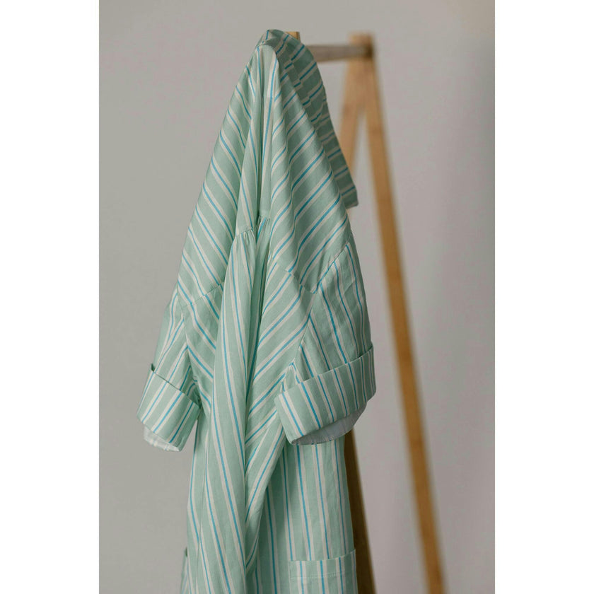 Womens Coverup in Stripe In Blue Jay