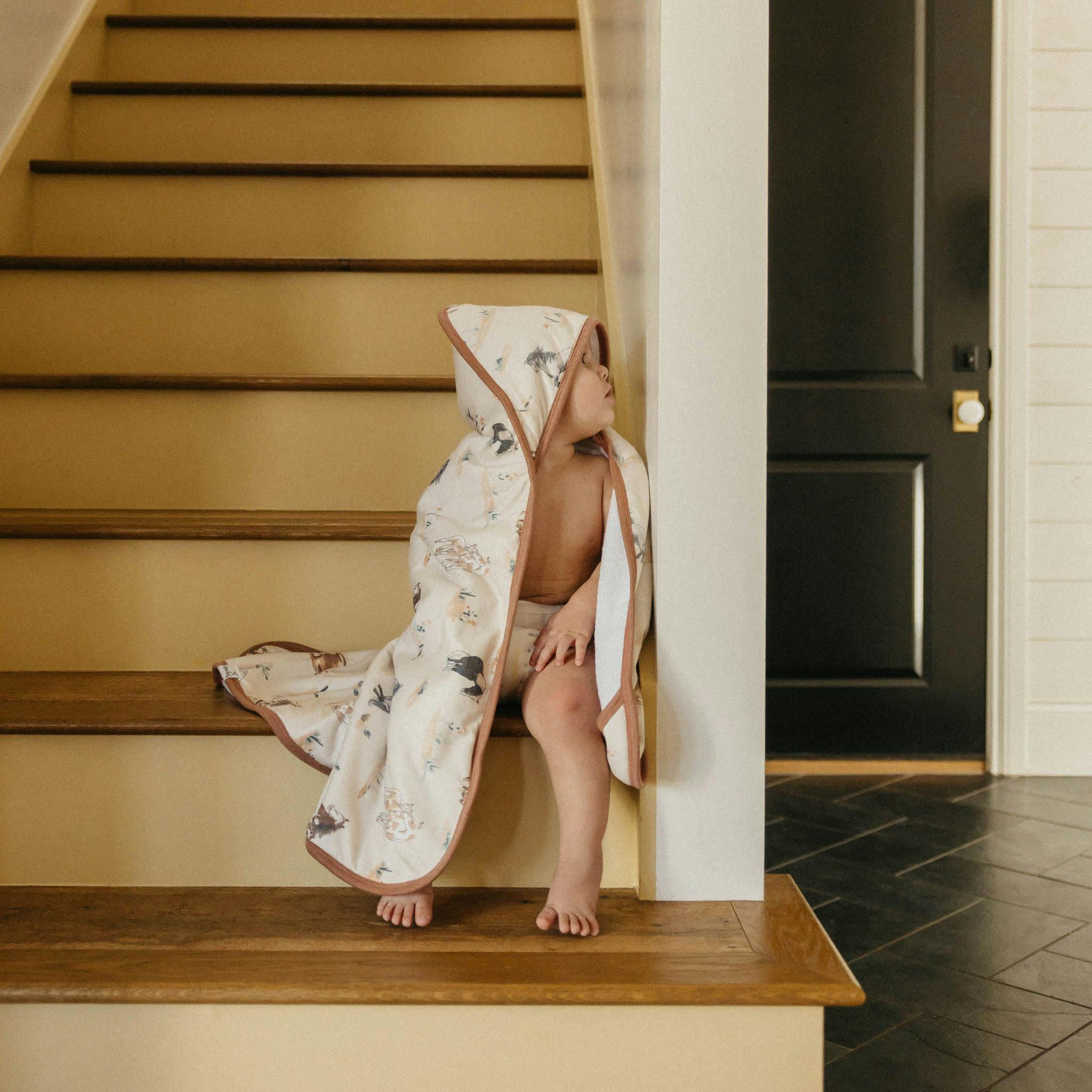 Premium Baby Knit Hooded Towel - Montana