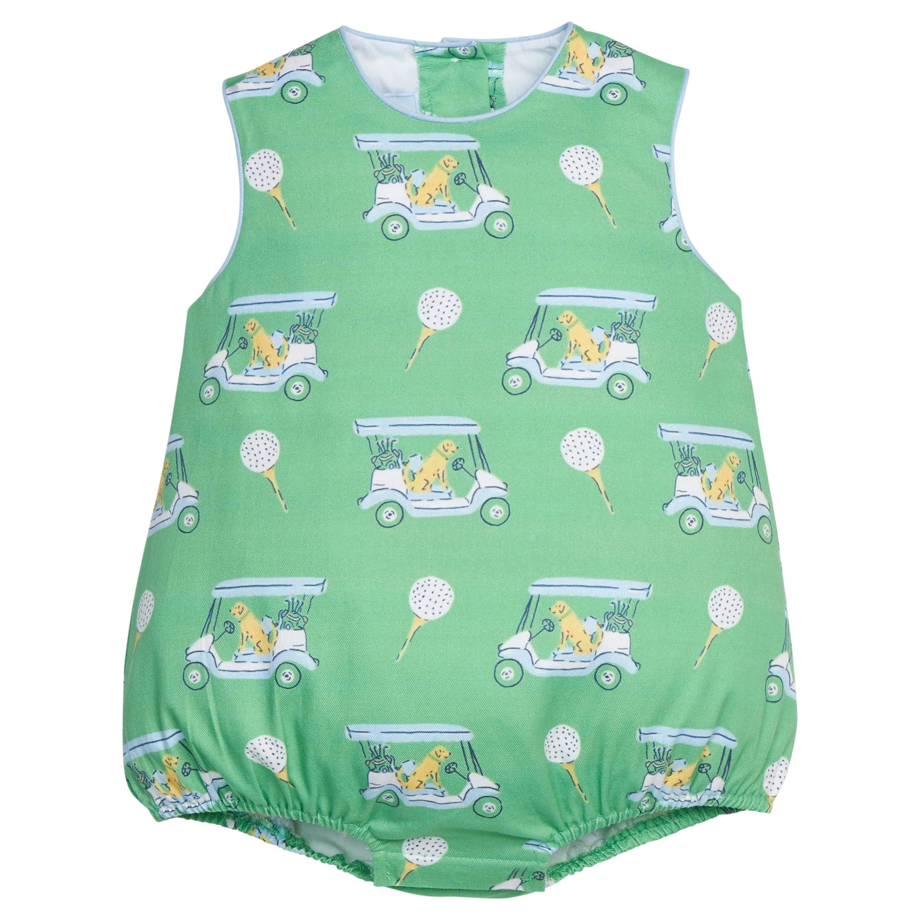 Round Neck Bubble - Blue Paws on Par