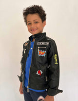 Boy All About the Patch Vegan Leather Jacket