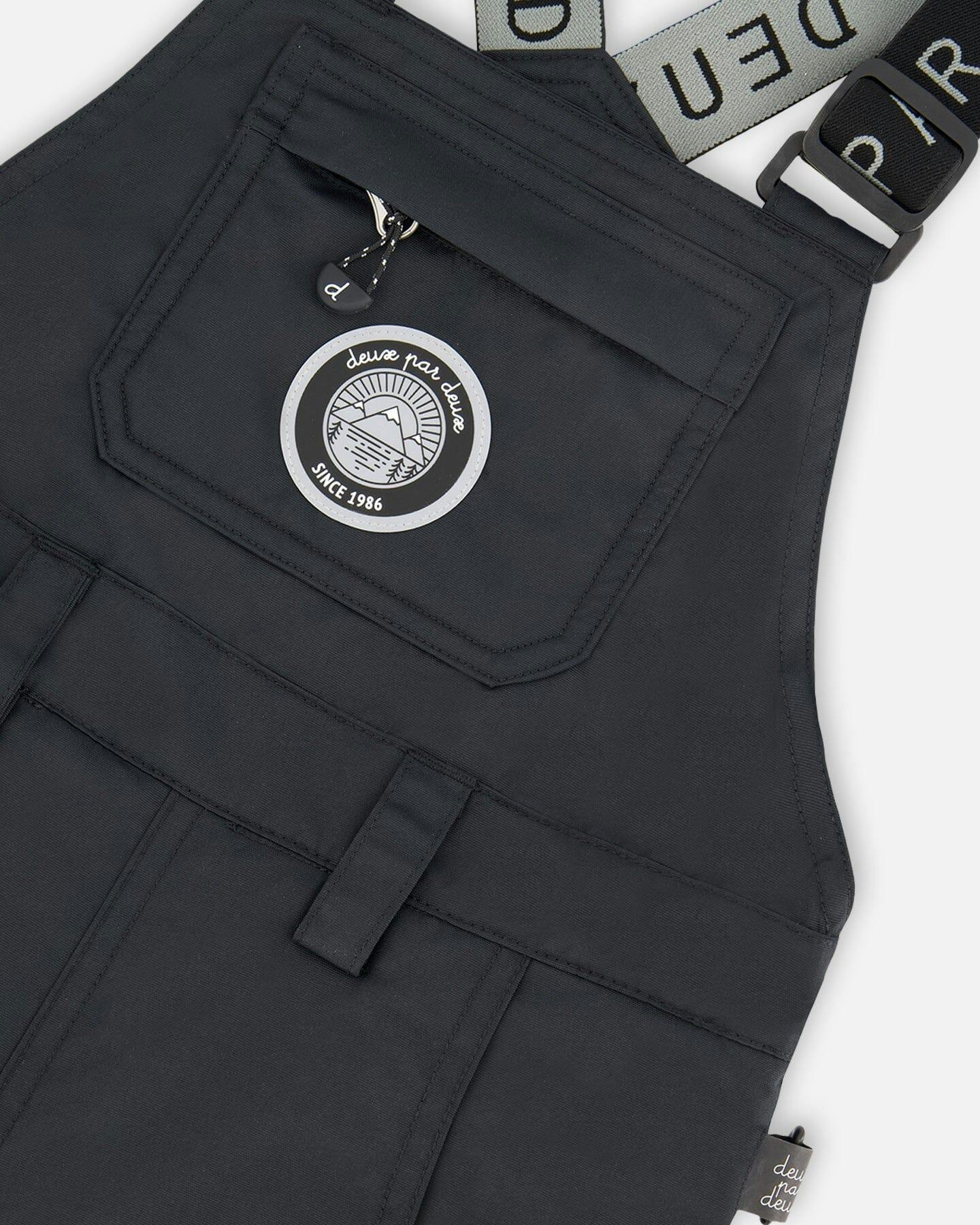 Solid Play Overall Snow Bib Black