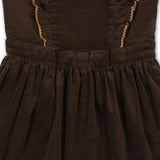 Organic Corduroy Ruffle Jumper, Brown