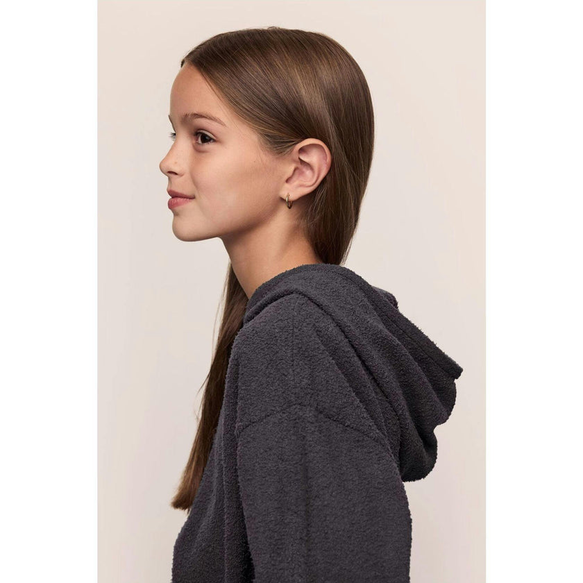 Kid's Recycled Boucle Hoodie & Jogger Set, Grey