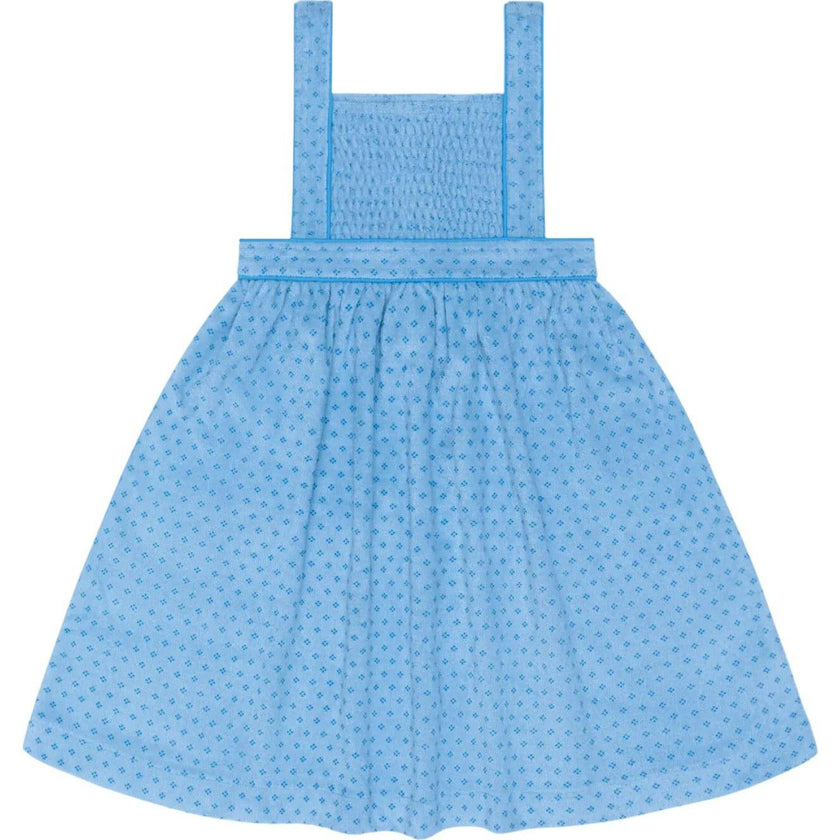 girls le marin dot french terry bib dress