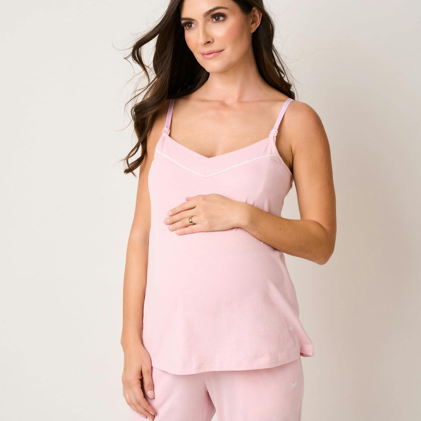 Women's Pima Maternity Camisole in Pink