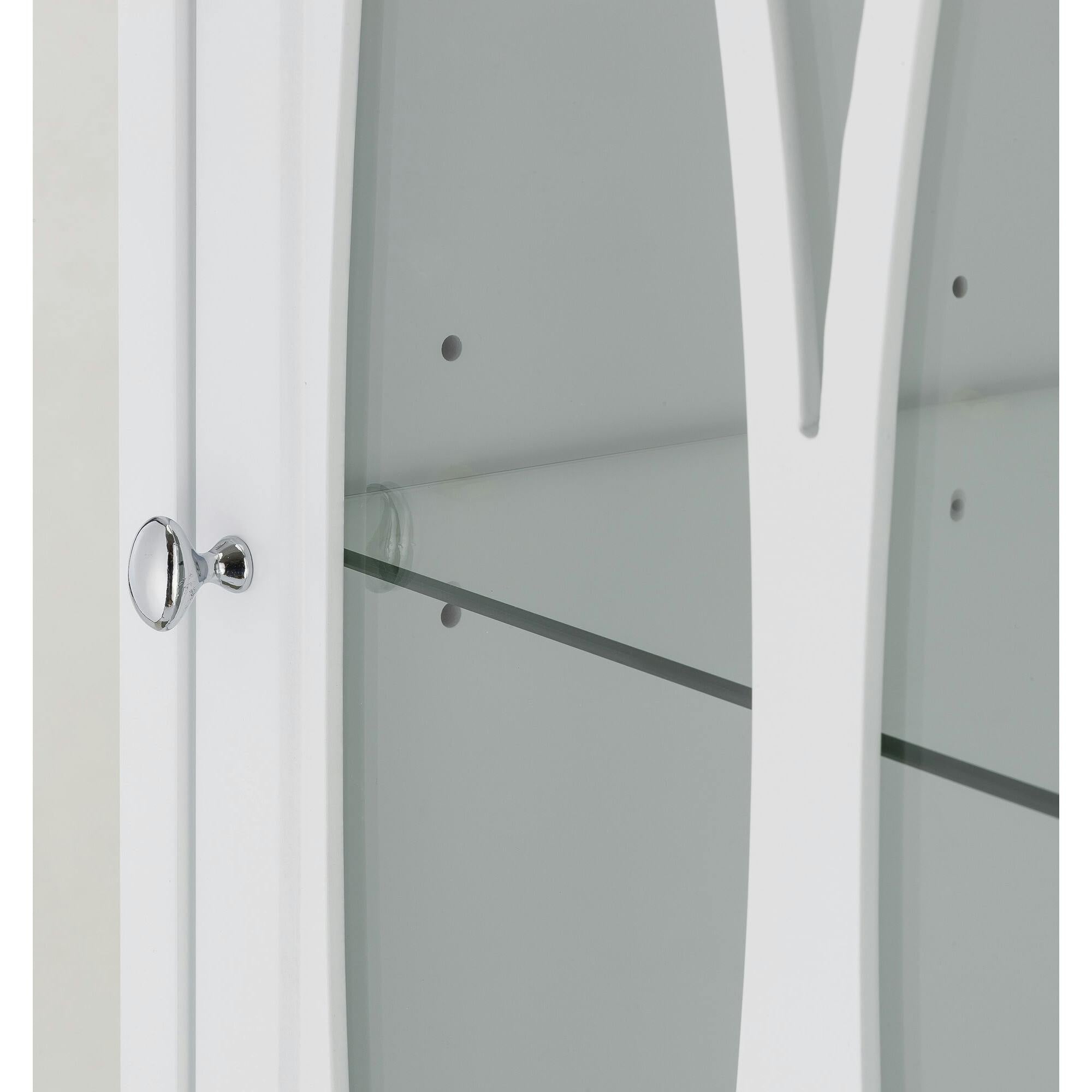 Florence Wooden Linen Tower Cabinet With Storage