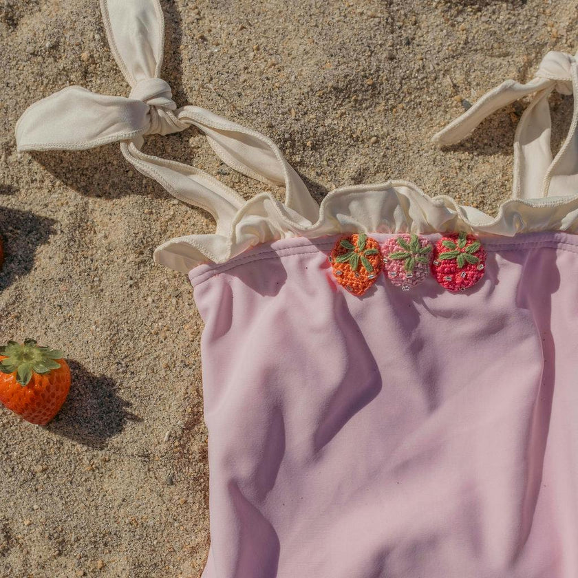 Strawberry Swimsuit in Sorbet Pink