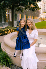SOFIA SAPHIR SMOCKED DRESS