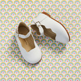 Toddler Ondina Ballet Flat | White Leather
