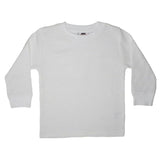 Long Sleeve Solid Thermal Shirt - White