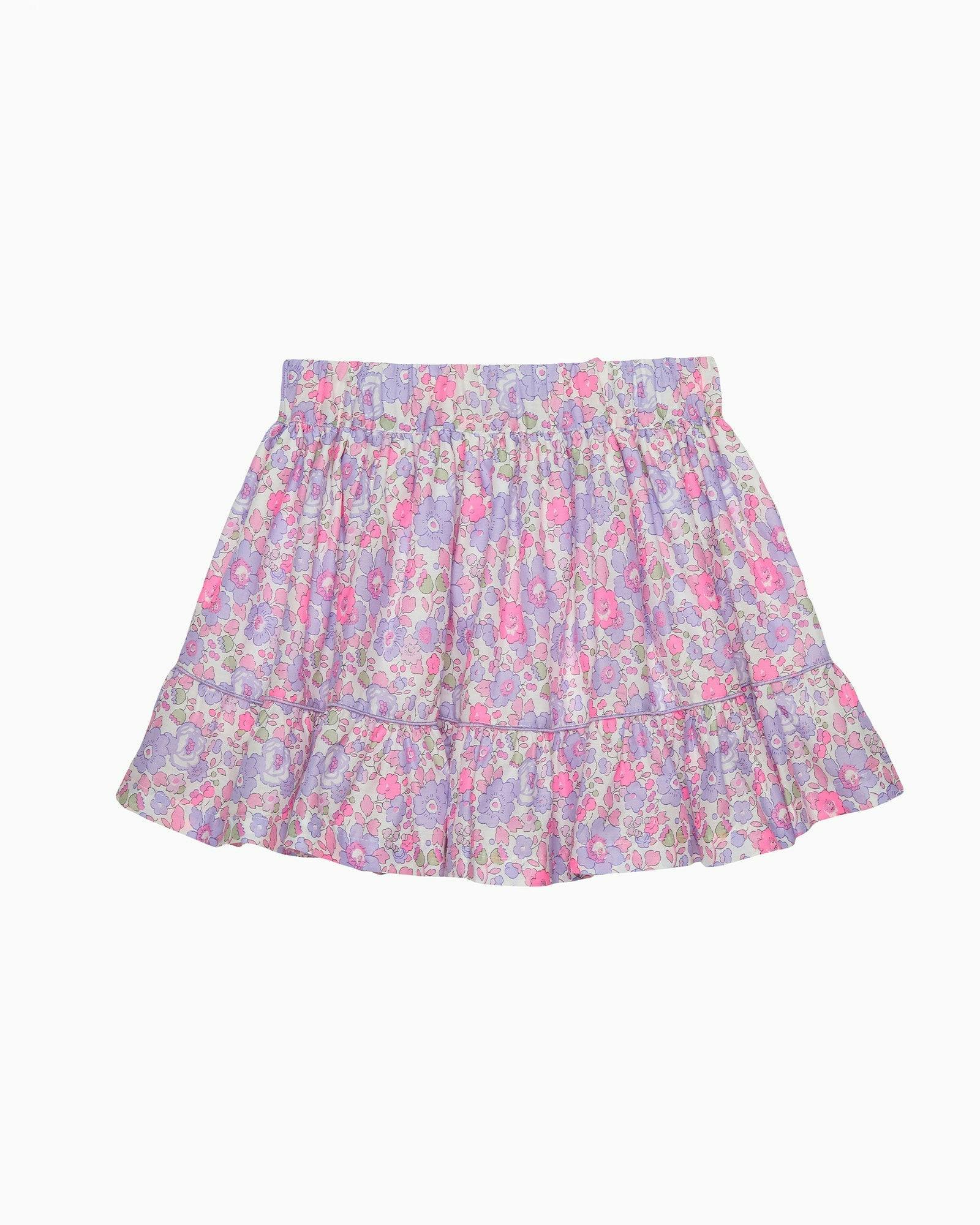 Betsy Bow Tiered Skirt in Lilac Betsy