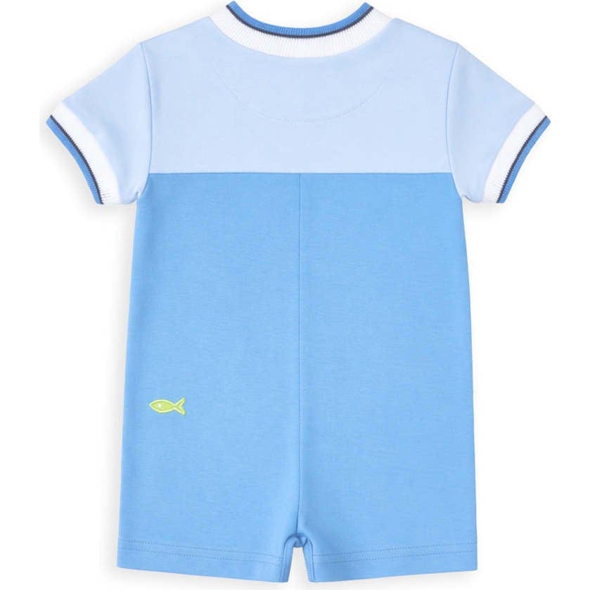 Knit Shortall With Scuba Alligator